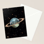 Saturn Disco II Stationery Card Gallery Image 2