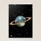 Saturn Disco II Stationery Card Gallery Image 2