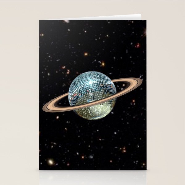 Saturn Disco II Stationery Card Gallery Image 2