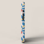 Simple Floral - Blue, Pink and Red iPhone Case Gallery Image 2