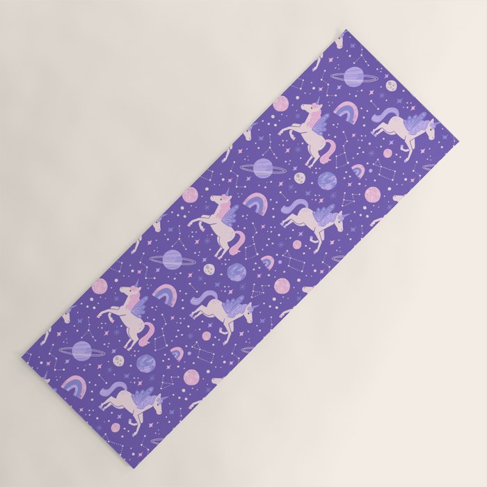 Space Unicorns Yoga Mat Gallery Image 1