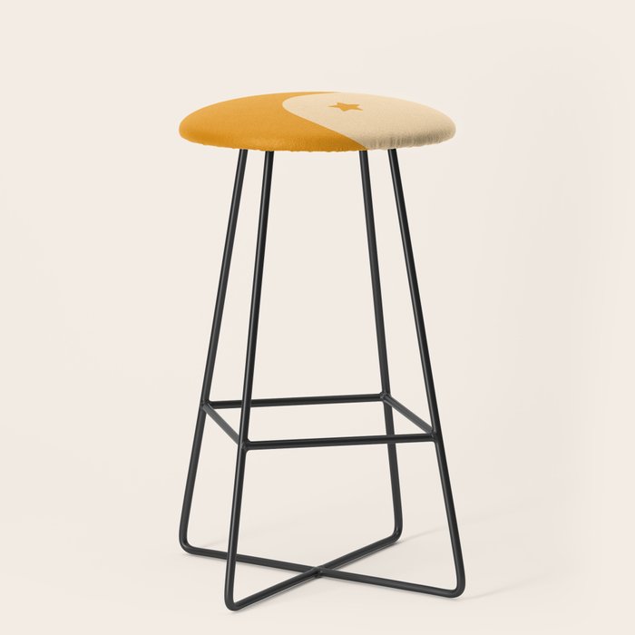 Honey Yin Yang Stars Stool Gallery Image 1