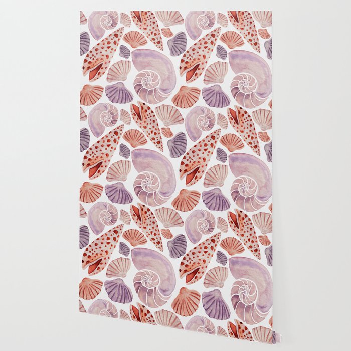 Watercolor Seashells Wallpaper Gallery Image 2
