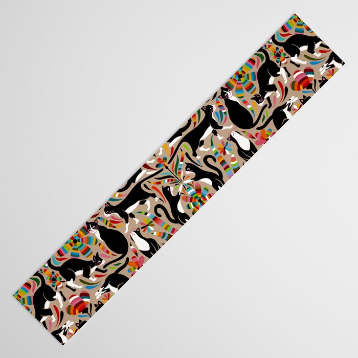 Otomi Cats - Rainbow & Tan Table Runner Gallery Image 3
