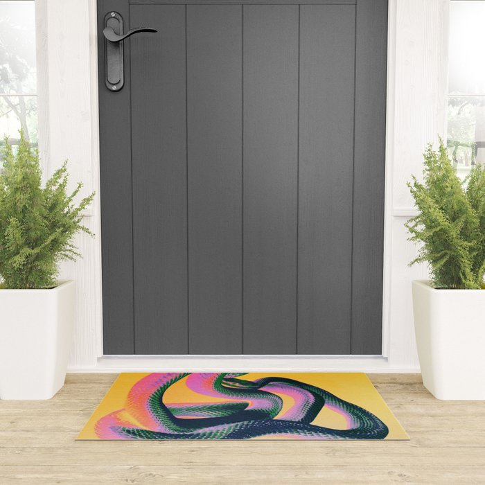 Colorful Snake Welcome Mat Gallery Image 3