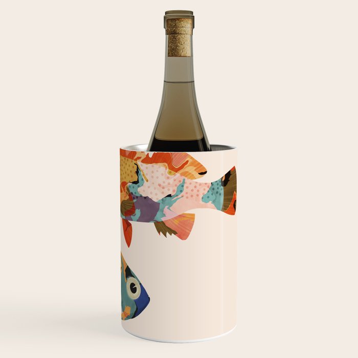 Fish collage Wine Chiller Gallery Image 3