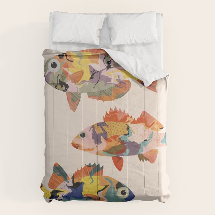 Fish collage Comforter Gallery Image 1
