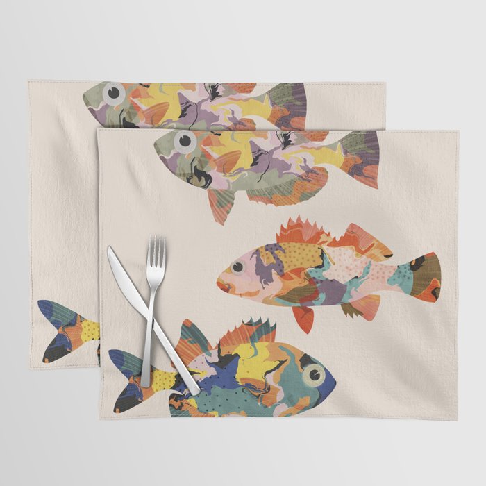 Fish collage Placemat Gallery Image 1
