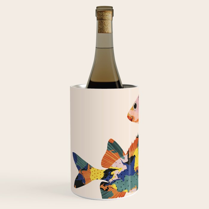 Fish collage Wine Chiller Gallery Image 2