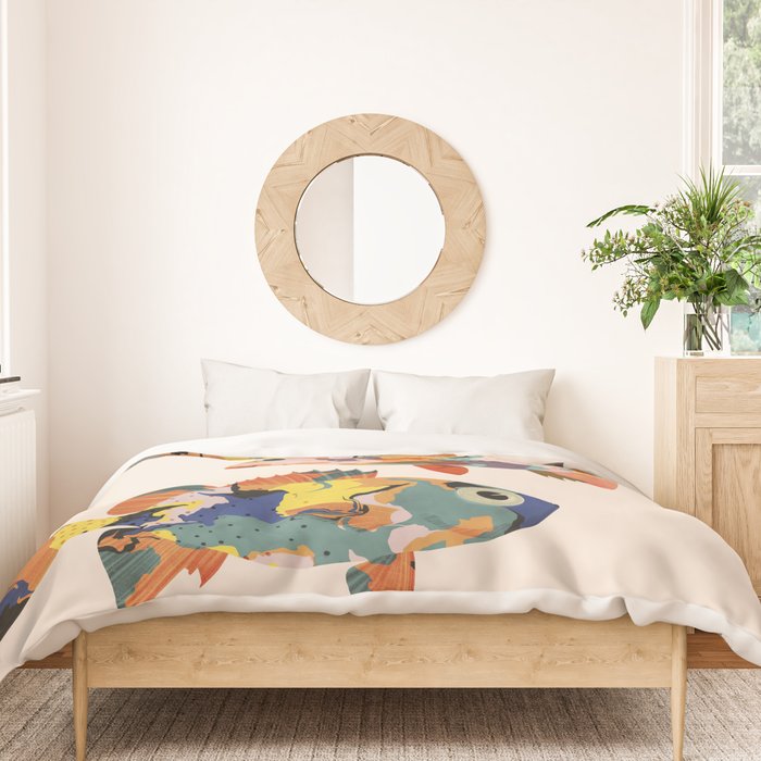 Fish collage Duvet Cover Gallery Image 3