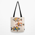 Fish collage Tote Bag Gallery Image 2