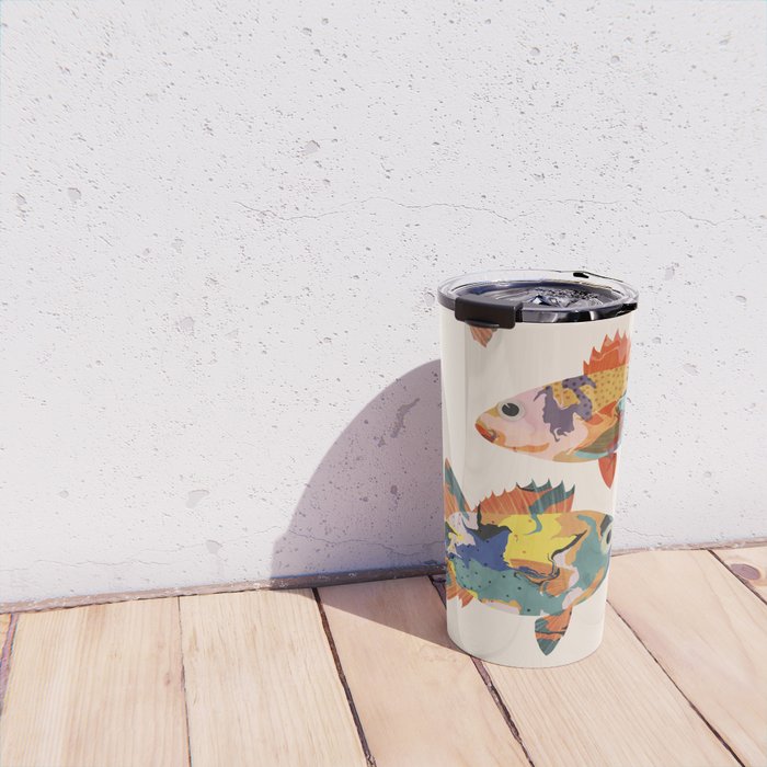 Fish collage Travel Mug Gallery Image 4