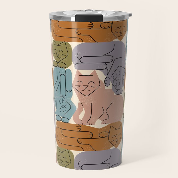 Stack of Cats No. 3 Travel Mug Gallery Image 1