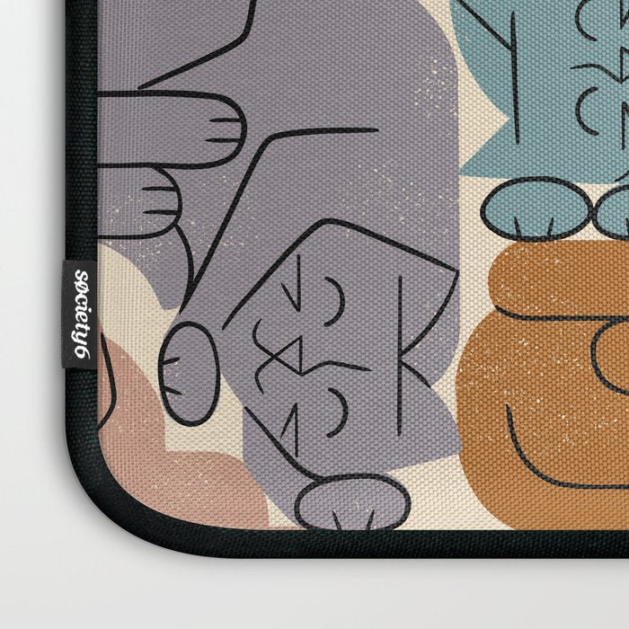 Stack of Cats No. 3 Laptop Sleeve Gallery Image 3