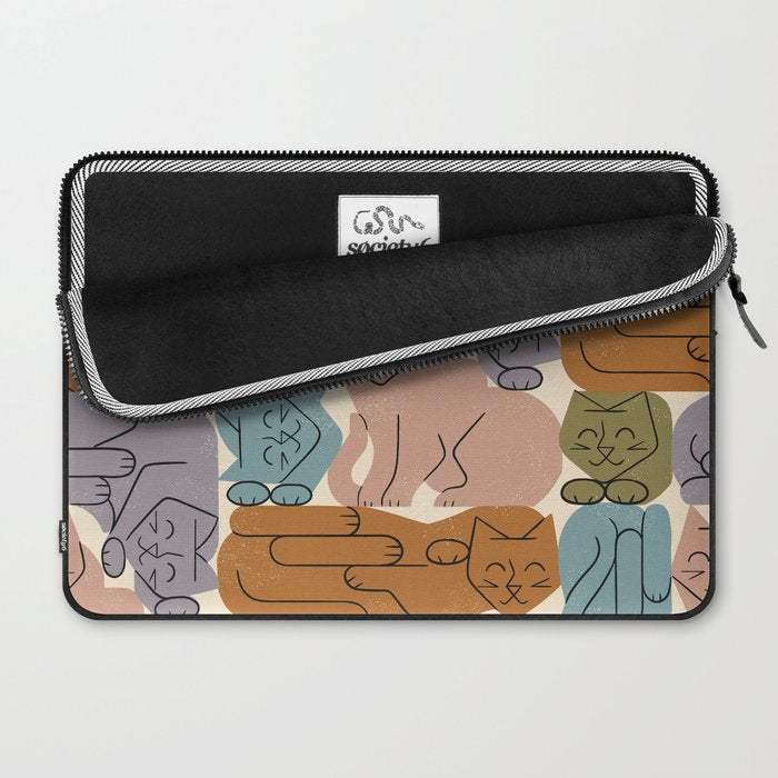 Stack of Cats No. 3 Laptop Sleeve Gallery Image 2