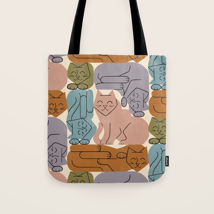 Stack of Cats No. 3 Tote Bag Gallery Image 1