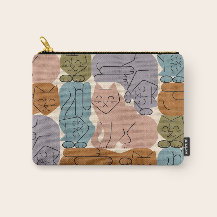 Stack of Cats No. 3 Carry All Pouch Gallery Image 1