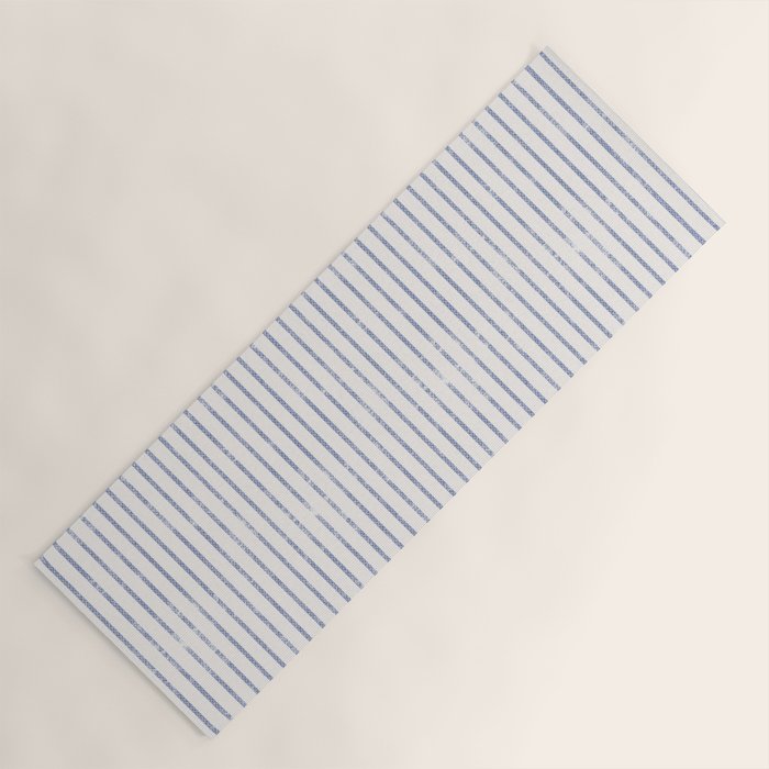 AEGEAN WIDE TICKING STRIPE Yoga Mat Gallery Image 1