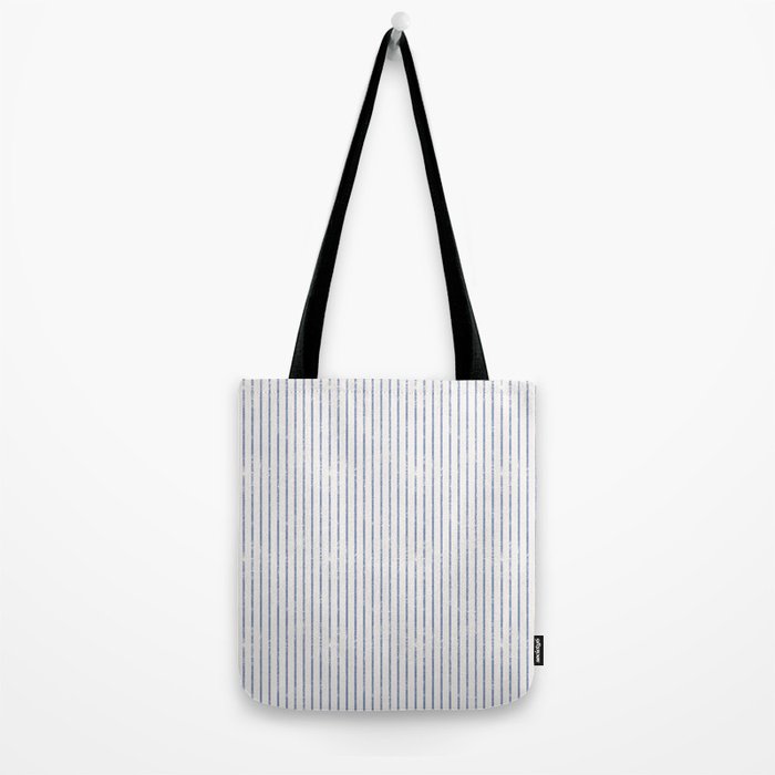 AEGEAN WIDE TICKING STRIPE Tote Bag Gallery Image 2
