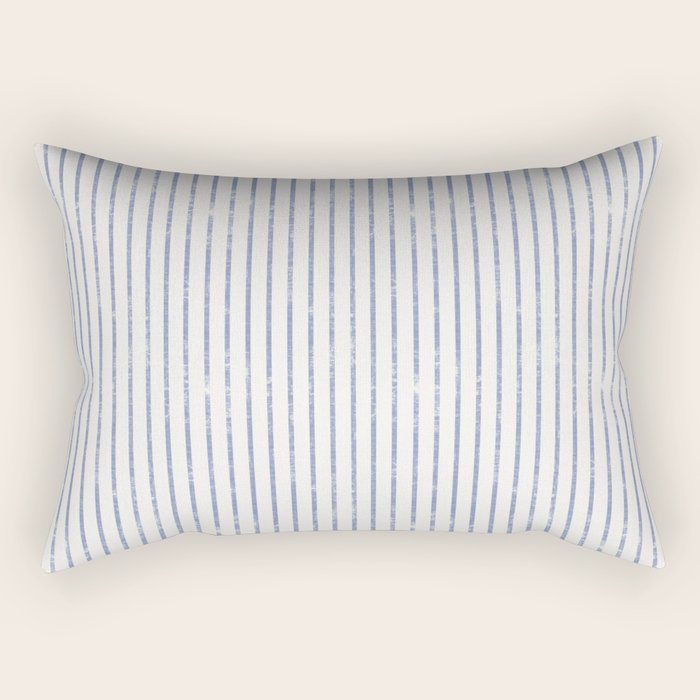 AEGEAN WIDE TICKING STRIPE Rectangular Pillow Gallery Image 1