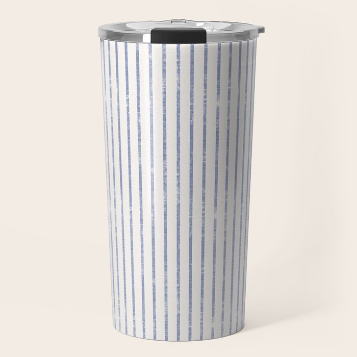 AEGEAN WIDE TICKING STRIPE Travel Mug Gallery Image 1