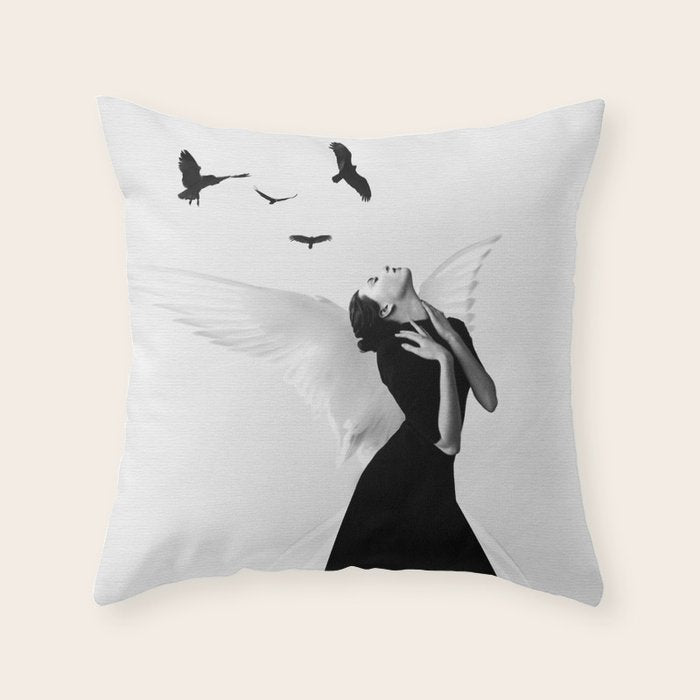 Angel Throw Pillow Gallery Image 1
