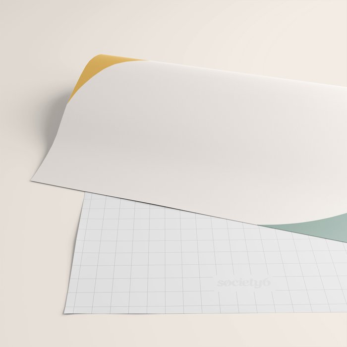 Almond Abstract X Wrapping Paper Gallery Image 2