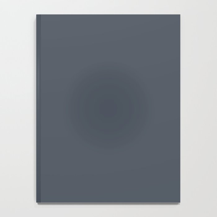 Modern Navy Blue Gray Solid Notebook Gallery Image 4