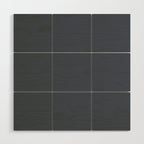 Modern Navy Blue Gray Solid Wood Wall Art Gallery Image 1