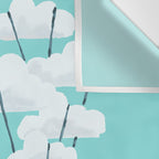 Hot cloud balloon - sun and rainbow Wall Tapestry Gallery Image 3