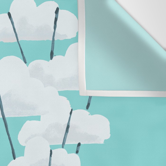 Hot cloud balloon - sun and rainbow Wall Tapestry Gallery Image 3