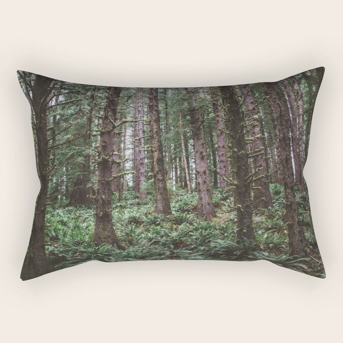Forest Dark, Forest Deep III Rectangular Pillow Gallery Image 1