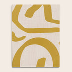 Retro Mustard Scribbles - Abstract Mid Century Brush Notebook Gallery Image 4