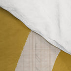Retro Mustard Scribbles - Abstract Mid Century Brush Comforter Gallery Image 4