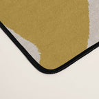 Retro Mustard Scribbles - Abstract Mid Century Brush Desk Mat Gallery Image 4