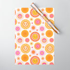 Here Comes the Sun - Pink and Yellow Wrapping Paper Gallery Image 1
