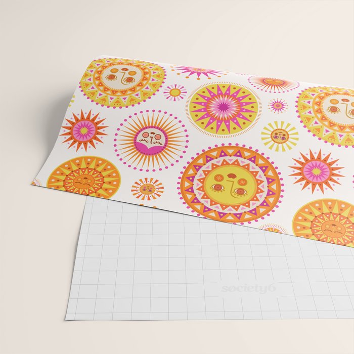 Here Comes the Sun - Pink and Yellow Wrapping Paper Gallery Image 2