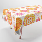 Here Comes the Sun - Pink and Yellow Tablecloth Gallery Image 1