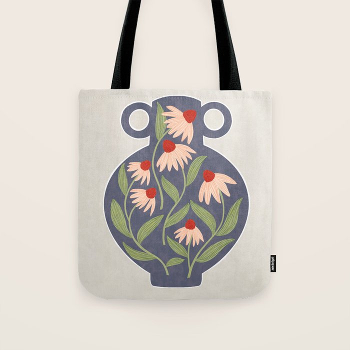 Vase of daisies Tote Bag Gallery Image 1