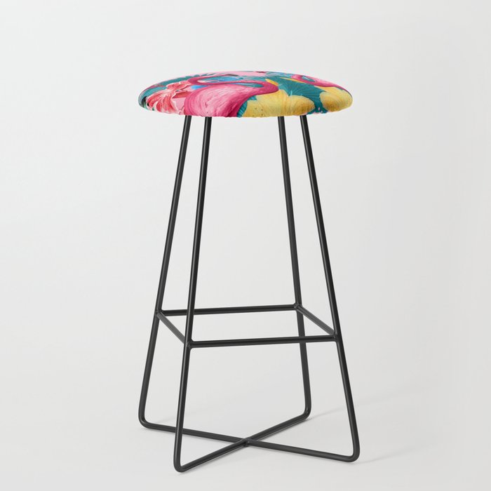Flamingo and Tropical garden Stool Gallery Image 1
