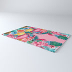 Flamingo and Tropical garden Rug Gallery Image 3