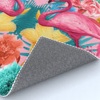 Flamingo and Tropical garden Rug Gallery Image 4