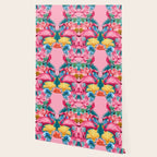 Flamingo and Tropical garden Wallpaper Gallery Image 2