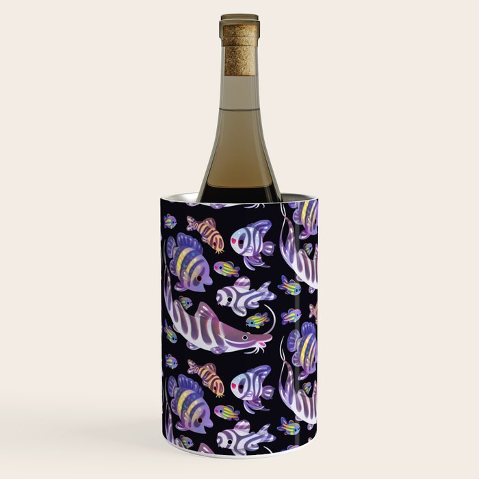 Zebras in freshwater Wine Chiller Gallery Image 3