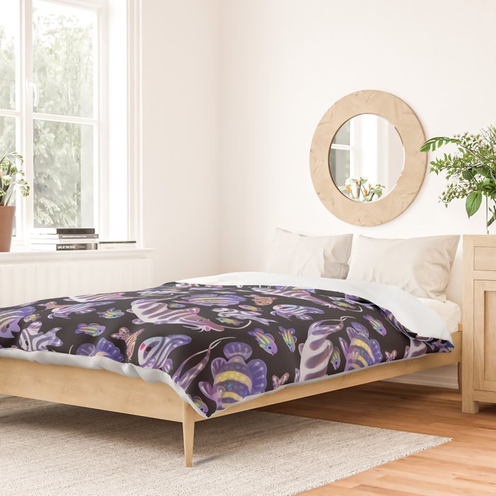 Zebras in freshwater Duvet Cover Gallery Image 2