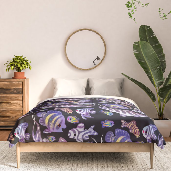 Zebras in freshwater Comforter Gallery Image 3