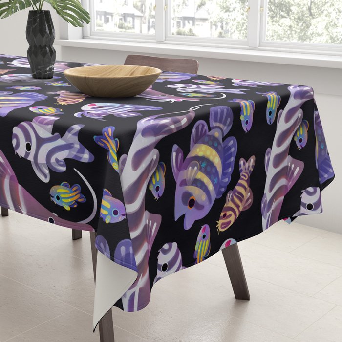 Zebras in freshwater Tablecloth Gallery Image 3