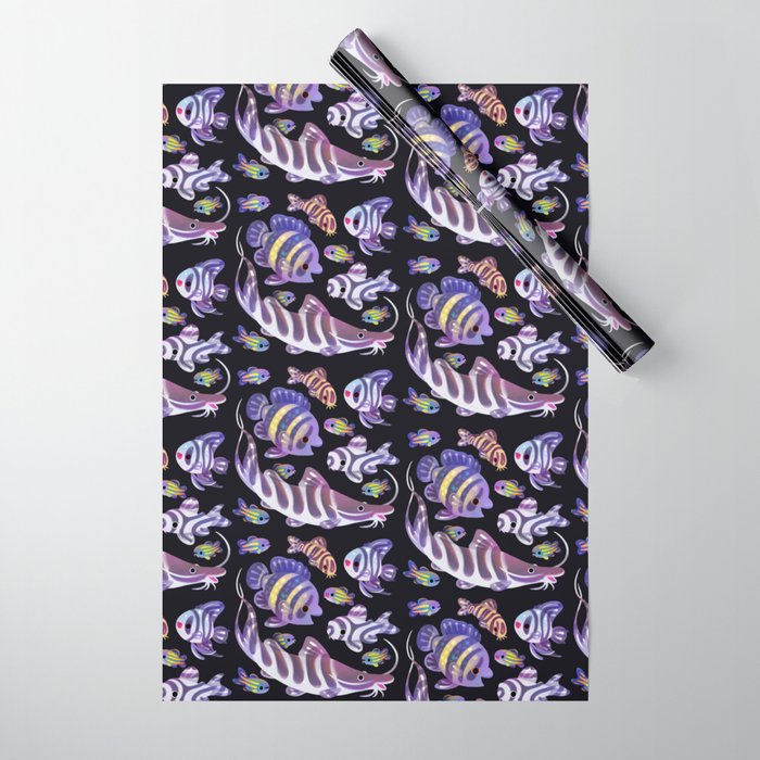 Zebras in freshwater Wrapping Paper Gallery Image 1