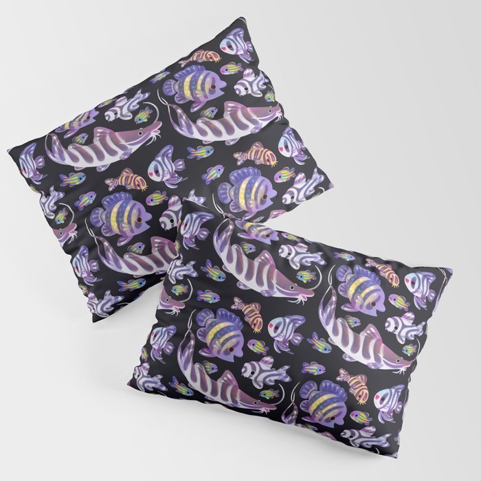 Zebras in freshwater Pillow Sham Gallery Image 1