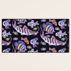 Zebras in freshwater Desk Mat Gallery Image 3
